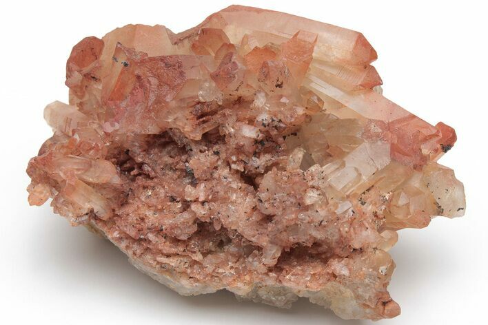 Natural Red Quartz Crystal Cluster - Morocco #219005
